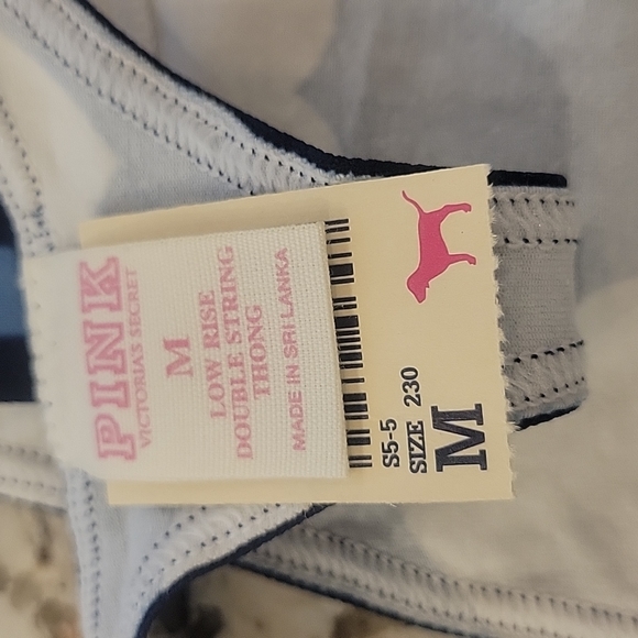 Victoria Secret Pink Low Rise Double String Thong - Picture 3 of 3